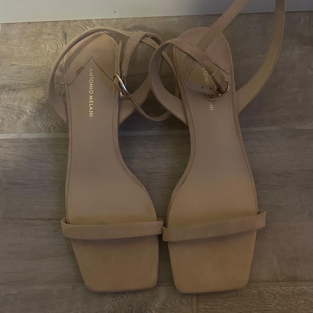 ANTONIO MELANI Beige Strappy Heels